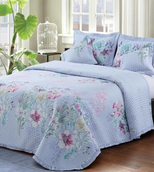 Malako Elara Luxury King Size Cotton Bed Cover 06