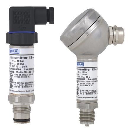 Intrinsically Safe Pressure Transmitters