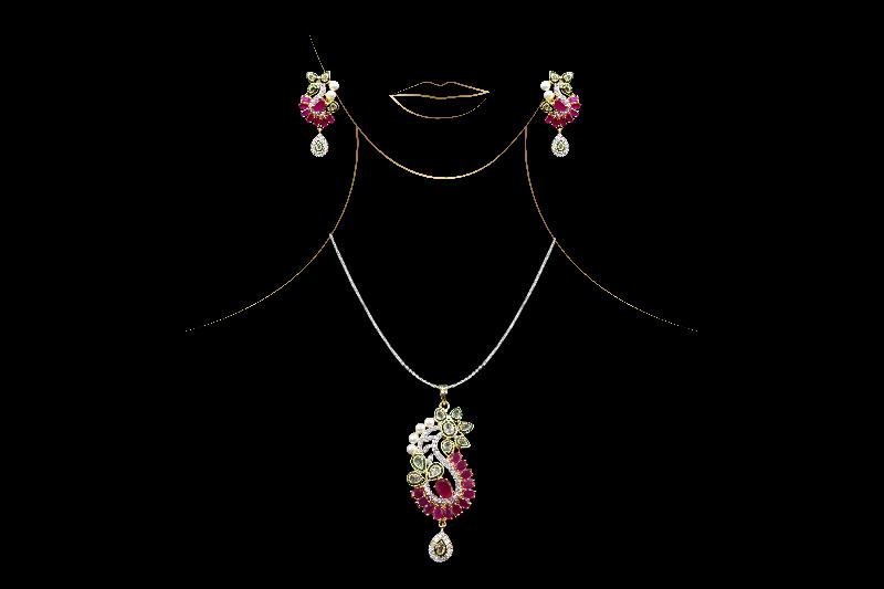 Kundan Pendant Set 05