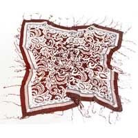 Silk Scarf with Tassels