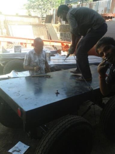 Genset trolley Last Nut Bolting Process