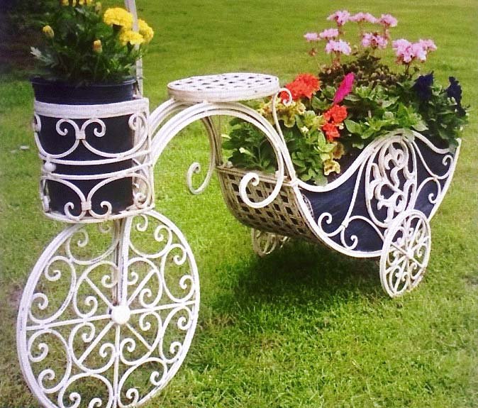 Wrought Iron Planters 02