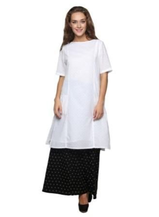 Ladies Kurtis - 2018 white Kurta
