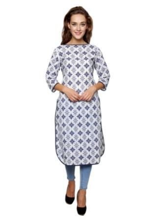 Ladies Kurtis - 2020 blue white