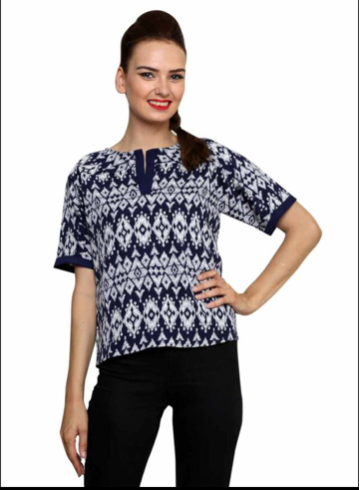 Ladies Top - 1016 Navy Blue