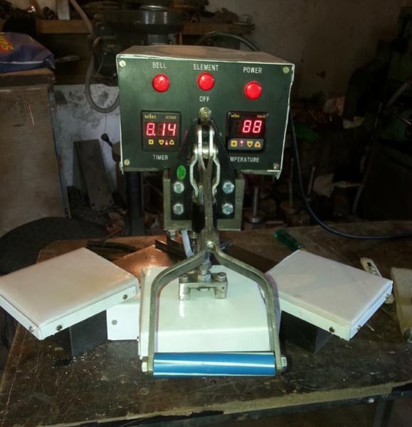 Manual Double Head Transfer Sticker Machine