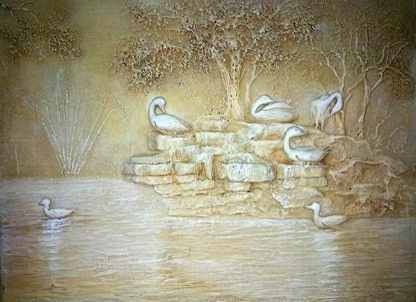 Nature Embossed Mural