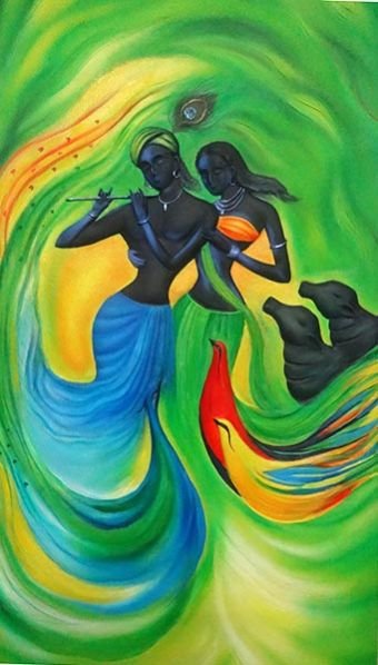 Radha Krishna Painting