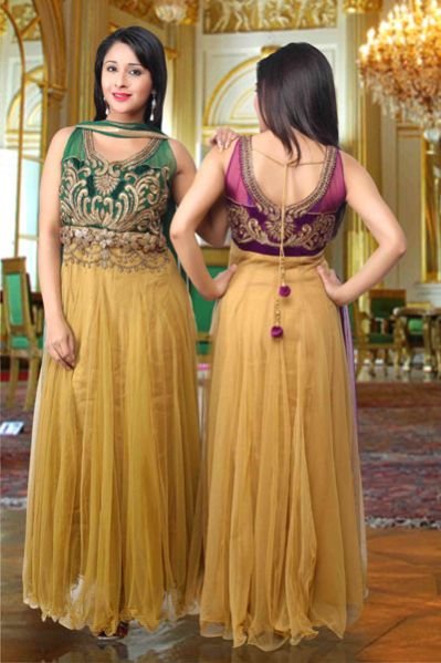 Designer Anarkali Suit (DSS 014B)