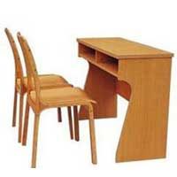 Two Seater School Bench 01