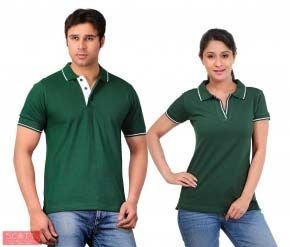 Bottle Green With White Tip