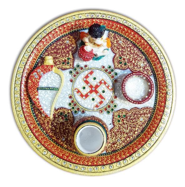 Marble Pooja Thali 03