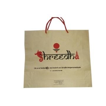 Handmade Paper Printed Carry Bags