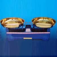 Double Dish Brass Counter Scale