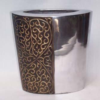 Black Gold Aluminium Planter
