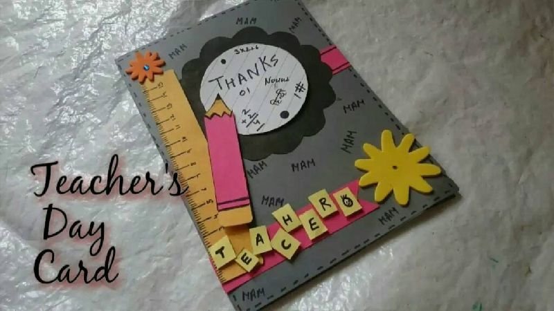 Handmade Teachers Day Greeting Card 01