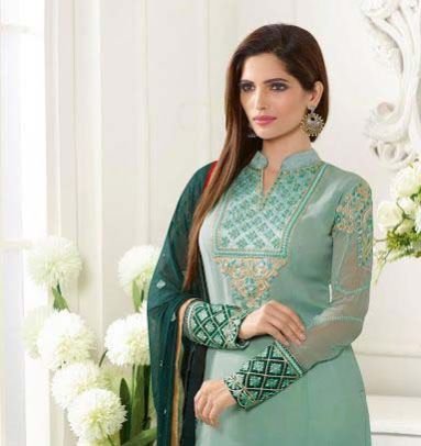 Ladies Georgette Semi Stitched Salwar Suit 06