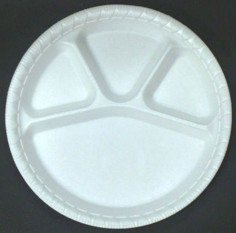12 Inch 4 Compartment Plate