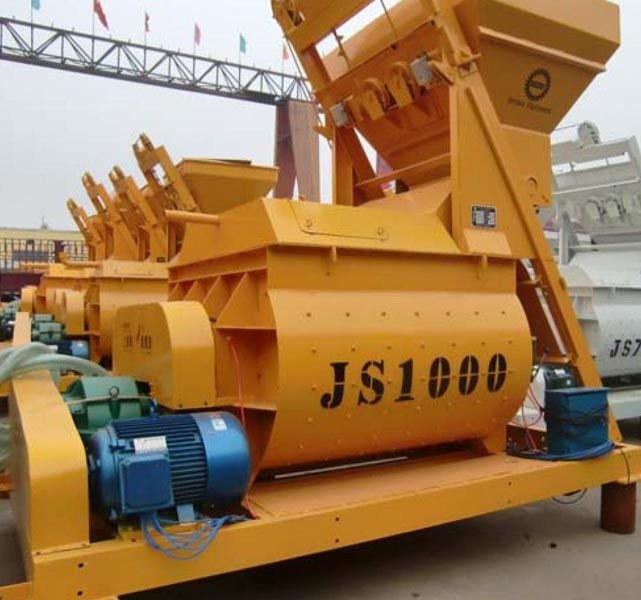 Twin Shaft Concrete Mixer