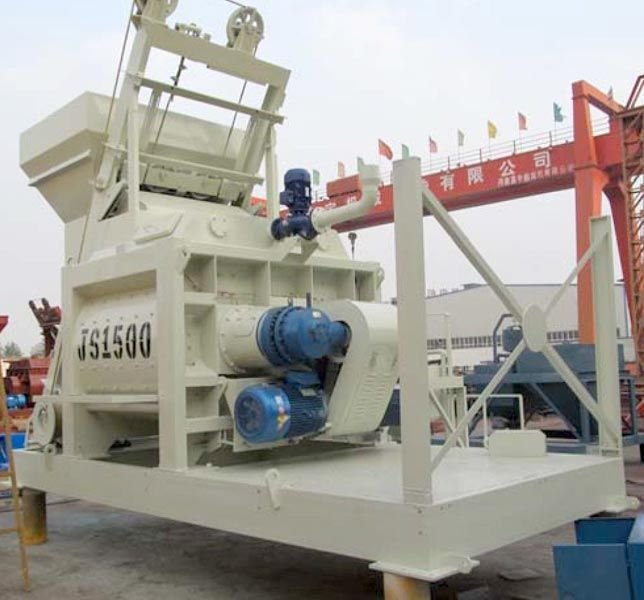Twin Shaft Concrete Mixer
