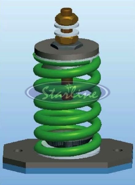 Metal Base Open Spring Mount