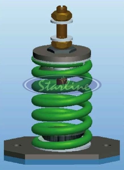 Metal Base Open Spring Mount