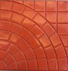 Single Round Chequered Tiles Moulds