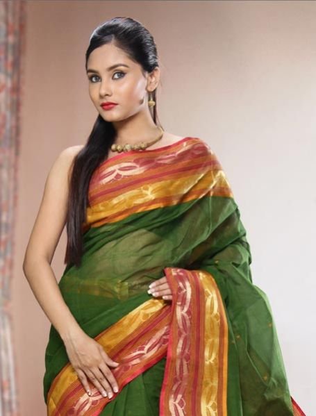 Pure Cotton with Jary Border Cotton Saree