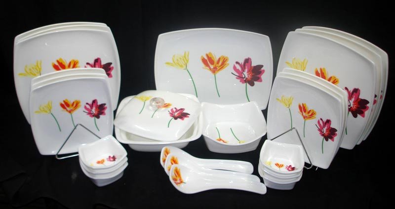 3 Flower Dinner Set