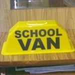School Van Sign