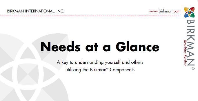 Needs at a Glance  Wiro Bound Books