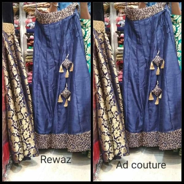 pure raw silk lehenga
