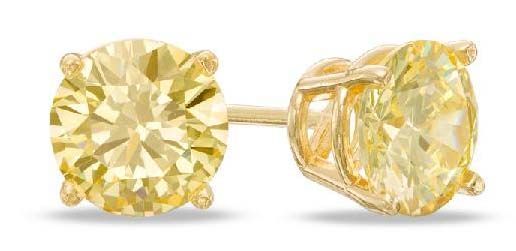 Diamond Solitaire Earrings (E0289)