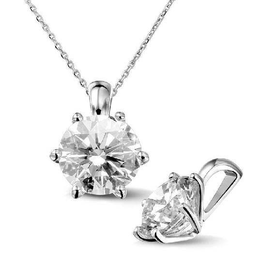 Diamond Solitaire Pendant (P0026)