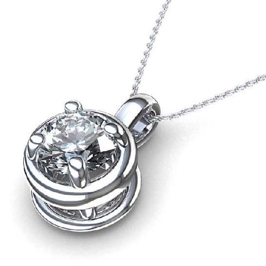 Diamond Solitaire Pendant (P0119)