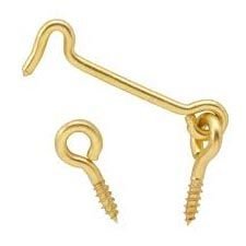 Brass Gate Hook With Eyes