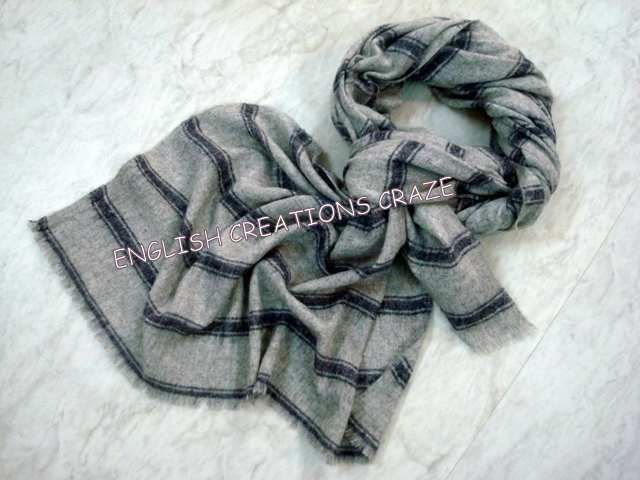 Yak Wool Stripes Stoles (EC-3193)