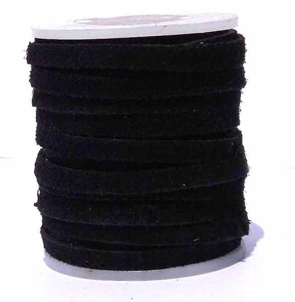Black Suede Leather Cord