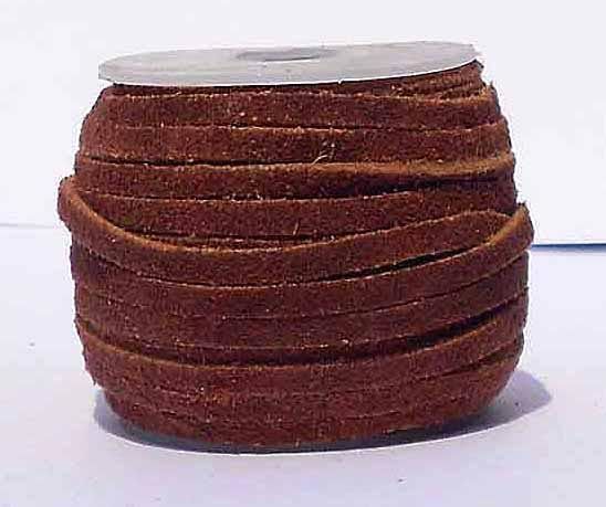 Red Brown Suede Leather Cord