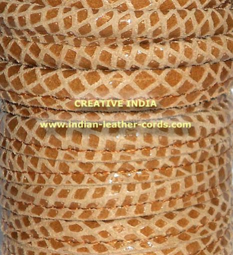Stitched Round Nappa Leather Cord 01