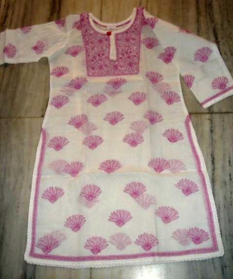 Cotton Embroidered Kurtis