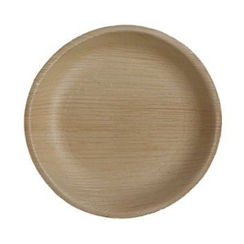 Areca Palm Leaf Round Plate 01