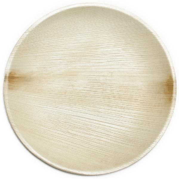 Areca Palm Leaf Round Plate 02