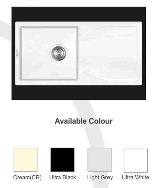 Classic Single Bowl Kitchen Sink With Drainer