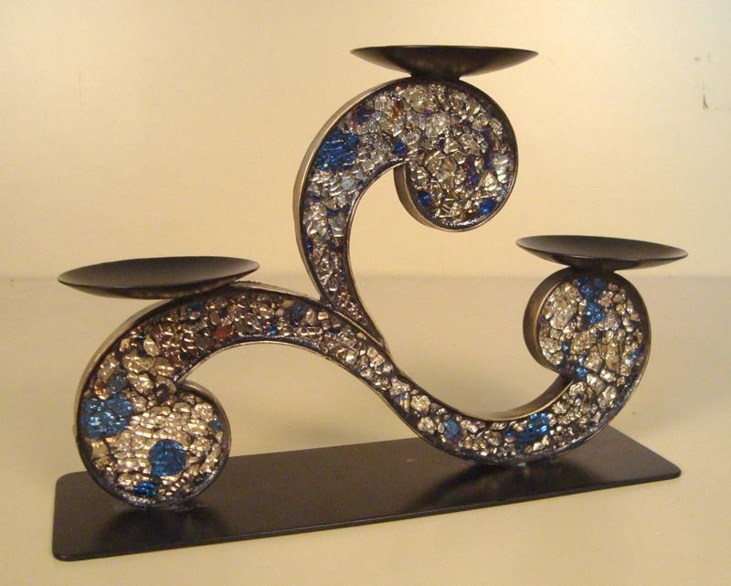 Mosaic Candle Holder (IR7003CDL)