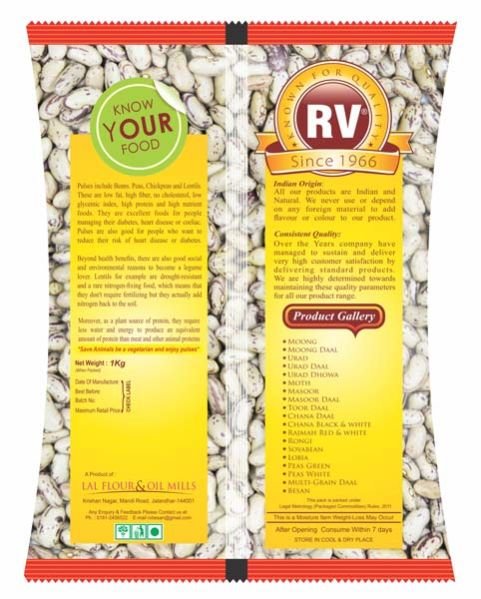 Rajmah White 1kg Back