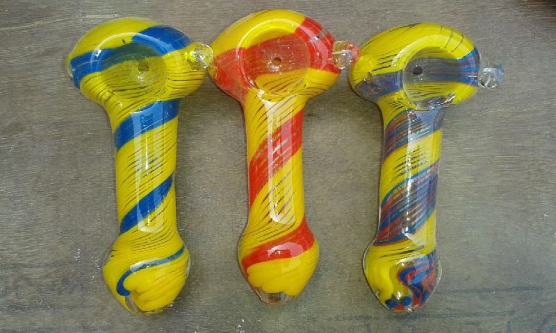 PP017-Glass Peanut Smoking Pipe