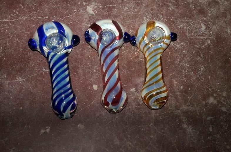 PP022-Glass Peanut Smoking Pipe