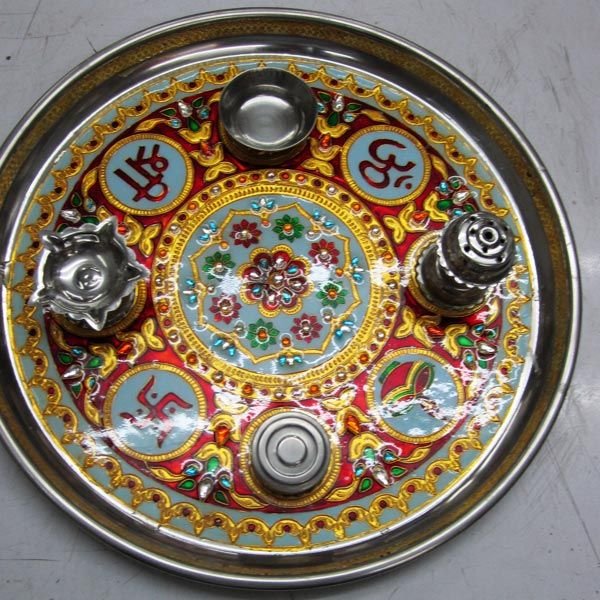 Meenakari Steel Thali 02