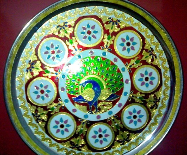 Meenakari Steel Thali 03